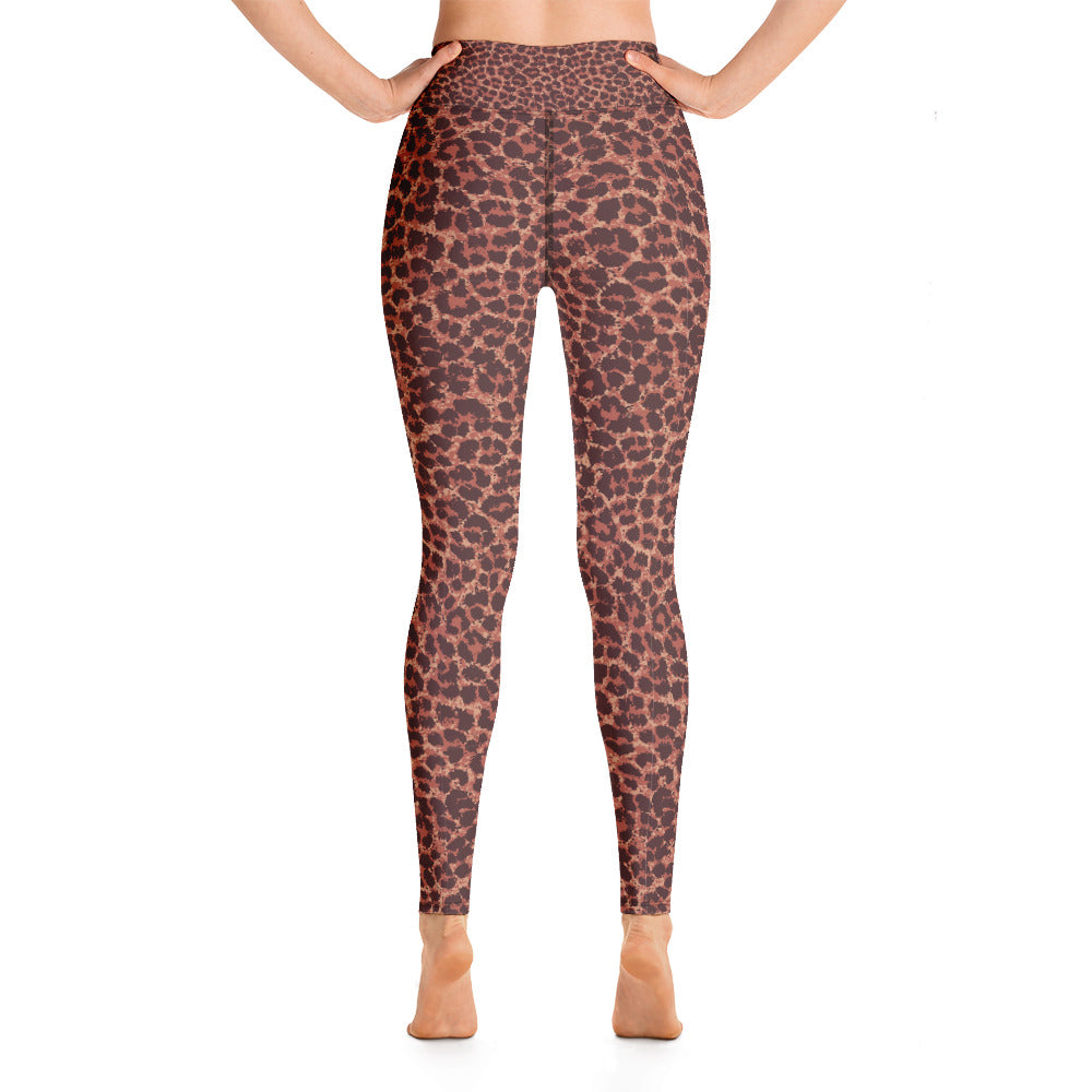 WearAll Womens Leopard Animal Print Stretch Full Length Leggings Pants -  Brown - 4-6 : : Clothing, Shoes & Accessories