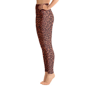 High Waist Warm Leopard Yoga Leggings