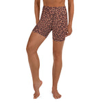 Load image into Gallery viewer, High Waist Warm Leopard Yoga Short
