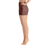 Load image into Gallery viewer, High Waist Warm Leopard Yoga Short
