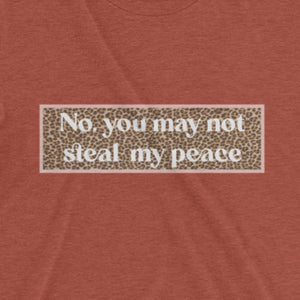 'No. You May Not Steal My Peace' Luxe Slouch T-shirt
