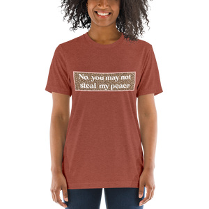 'No. You May Not Steal My Peace' Luxe Slouch T-shirt
